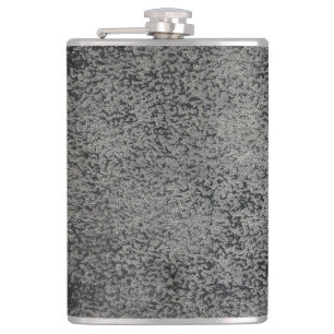 leather texture pattern hip flask