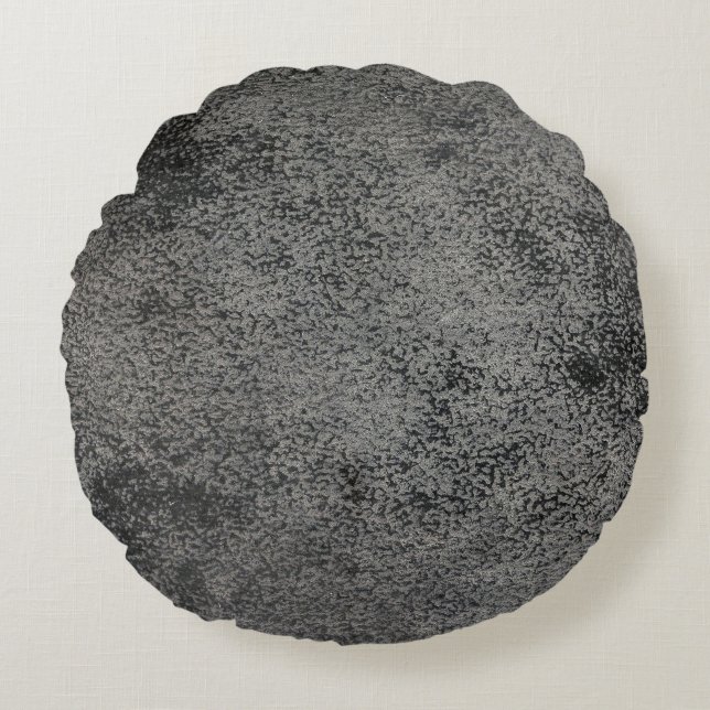 leather texture pattern round pillow (Front)