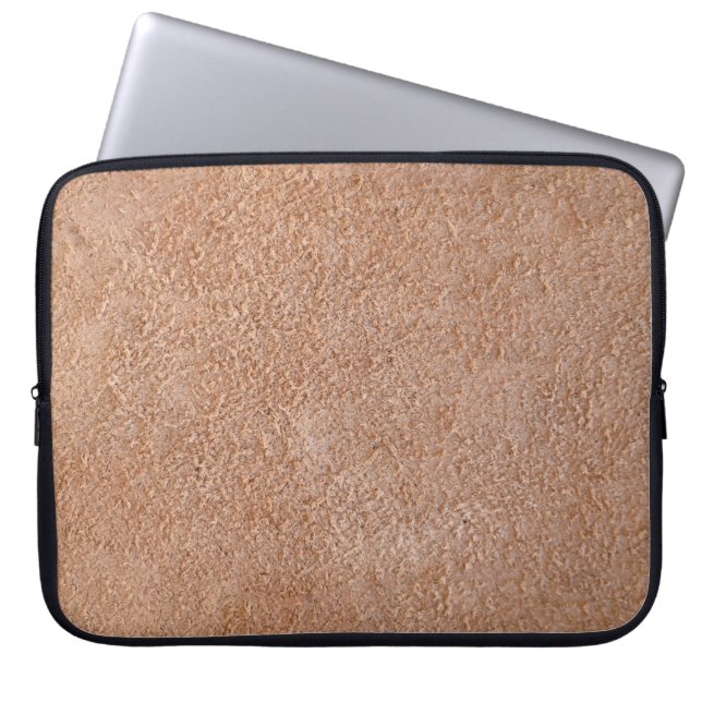 leather texture suede background pattern natural r laptop sleeve (Front)