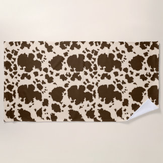 Leather Wild Abstract elegant animal pattern Beach Towel