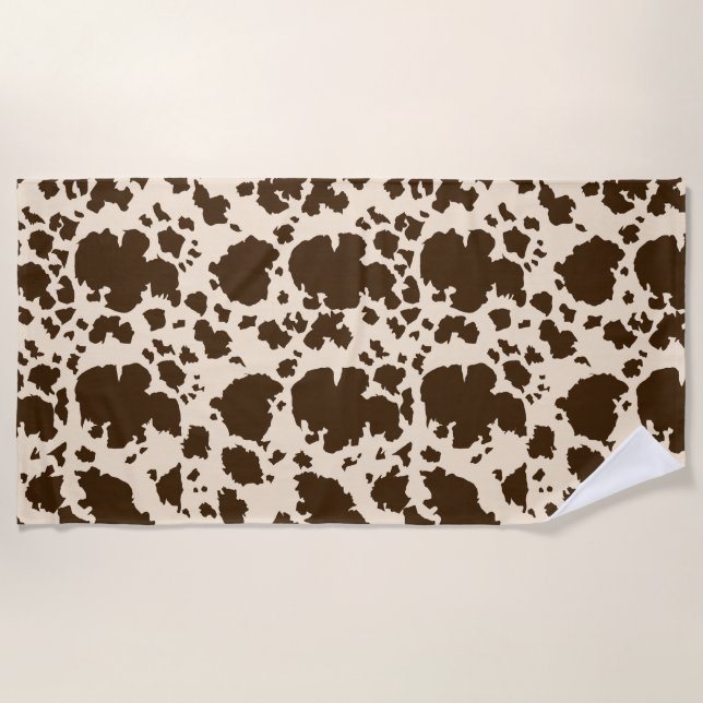 Leather Wild Abstract elegant animal pattern Beach Towel (Front)