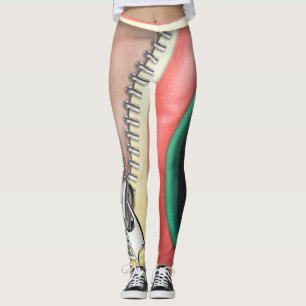 Leather with Zipper design Leggings