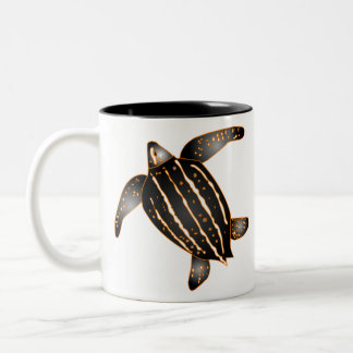 Leatherback Sea Turtle Two-Tone Coffee Mug