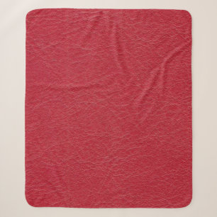 Leatherette pink material textile sherpa blanket