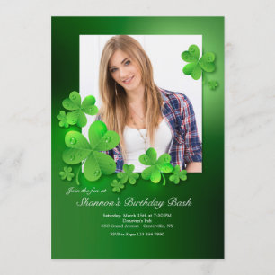 L'eau baisse sur une invitation photo Shamrock