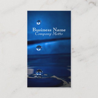 L'eau de H2O laisse tomber le carte de visite