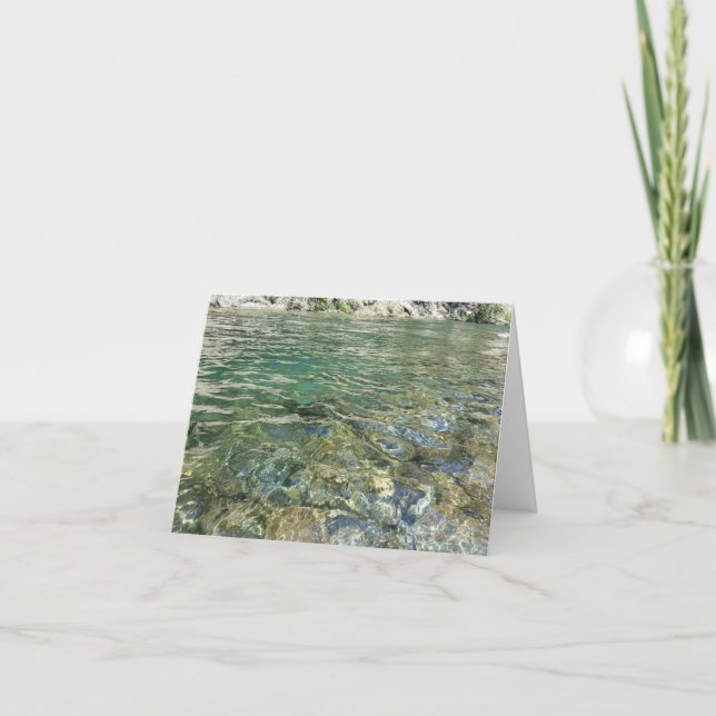 l'eau émeraude du carte pour notes de la rivière Y (Devant)