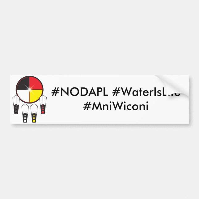 L'eau est autocollant de butoir de la vie (Devant)