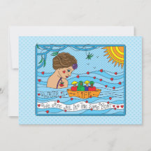 L'eau est la carte Life_Flat 7" x 5"