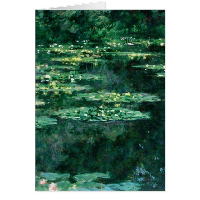 L'EAU MENSONNE EN ÉTANG VERT par Claude Monet (Devant)