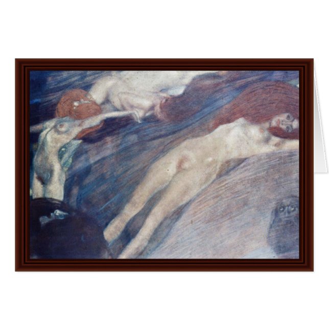 L'eau mobile par Klimt Gustav (Devant horizontal)