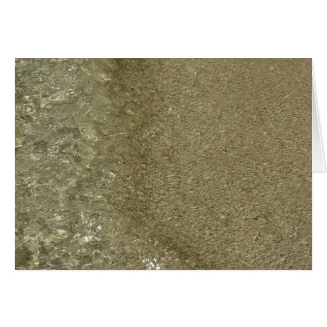 L'eau sur la plage II Photographie Abstraite de la (Devant Horizontal)