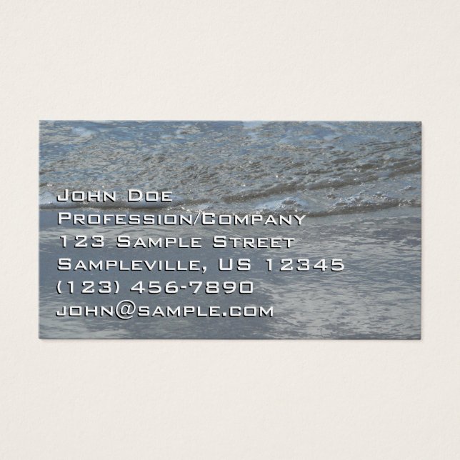 L'eau sur la plage Photographie Abstraite (Devant)