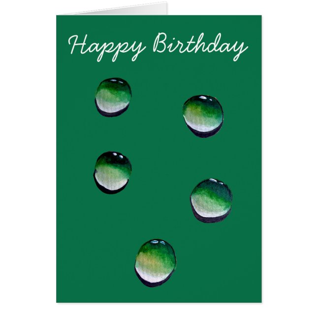 L'eau verte goutte de l'eau (Devant)