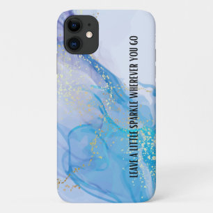 'Leave a Little Sparkle Wherever You Go' Quote iPhone 11 Case
