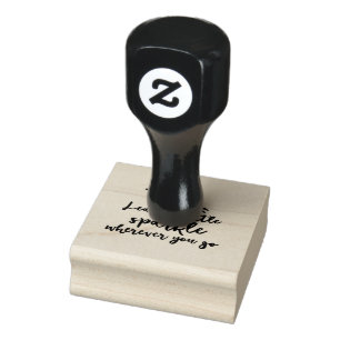 Leave a little Sparkle with Fairy Quote Rubber Stamp