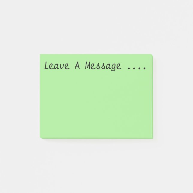 Leave A Message Post-it Notes (Front)