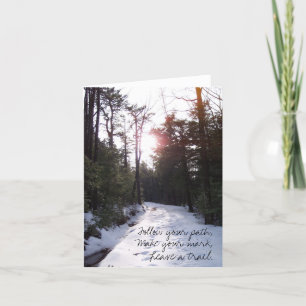 Leave A Trail Note Card