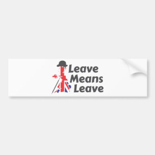 leave bumper sticker