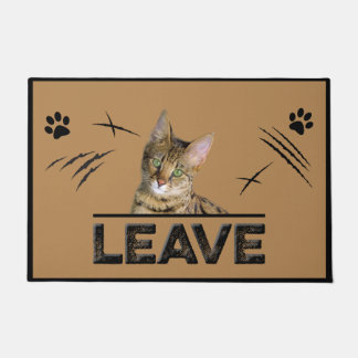 Leave Cat Doormat, Pet Lover Gift, Home leave Doormat
