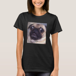 Leave Funny Pug Face Cute Blurry Meme Long Sleeve T-Shirt