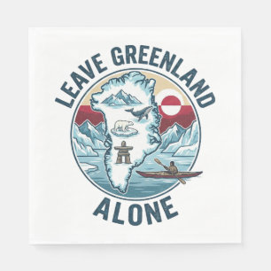Leave Greenland Alone Napkin