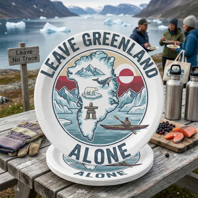 Leave Greenland Alone Paper Plate (Creator Uploaded)