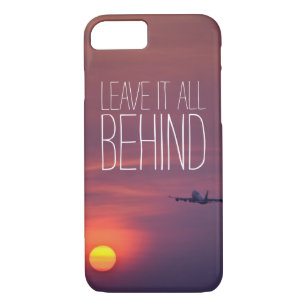 Leave it all behind sunset airplane wanderlust Case-Mate iPhone case