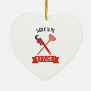 Leave It Ceramic Ornament