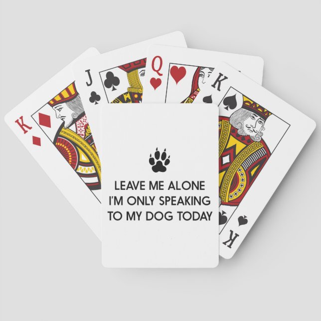 Leave Me Alone Playing Cards (Back)