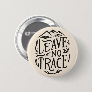Leave no trace camping 2 inch round button
