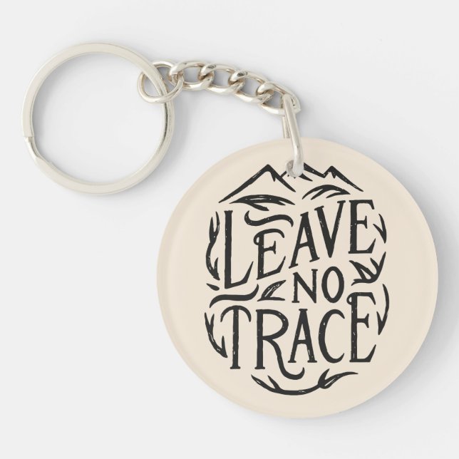 Leave no trace camping keychain (Front)