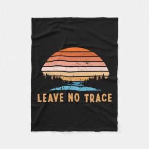 Leave No Trace _ Nature Mountains _ Environmental Fleece Blanket