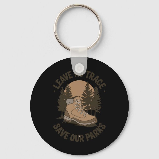 Leave No Trace – Outdoor Conservation Message Stic Keychain (Front)