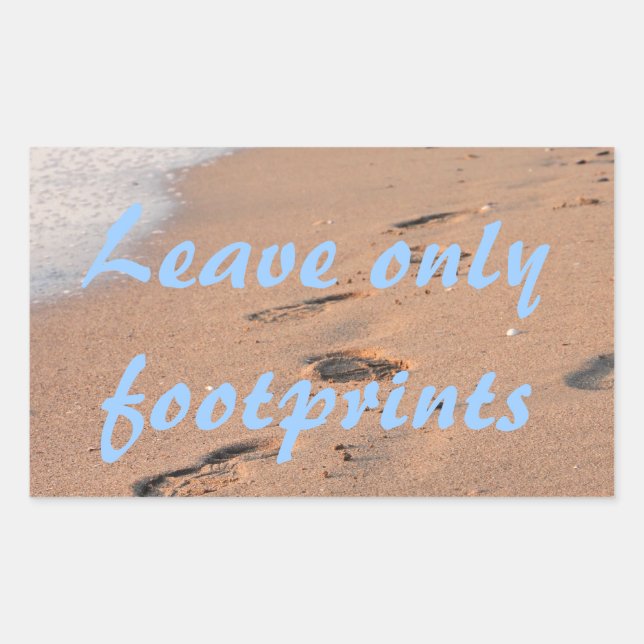 Leave Only Footprints Sticker (Front)