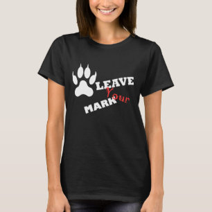 Leave Your Mark Lion Paw Print T-Shirt