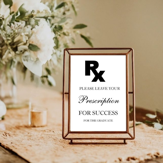 Leave Your Prescription for Success Advice Sign (Creator Uploaded)