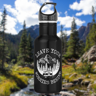 Leave Your Worries Behind Camping Life 532 Ml Water Bottle