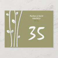 Leaved White Branches Table Number