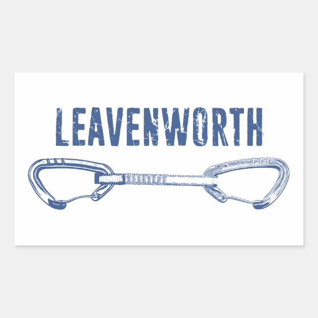 Leavenworth Climbing Quickdraw Sticker (Front)
