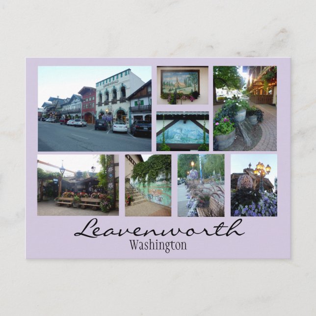 Leavenworth Collage 2 Postcard (Front)