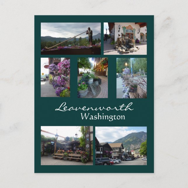Leavenworth Collage Postcard (Front)