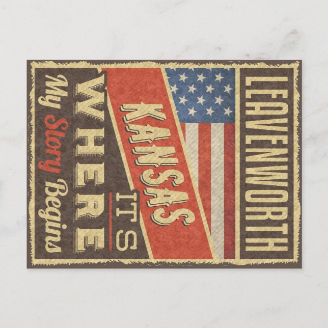 Leavenworth Kansas Postcard (Front)