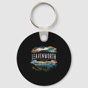 Leavenworth Mountains Washington Hiking Outdoors V Keychain