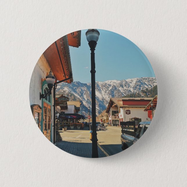 Leavenworth - Washington  2 Inch Round Button (Front)