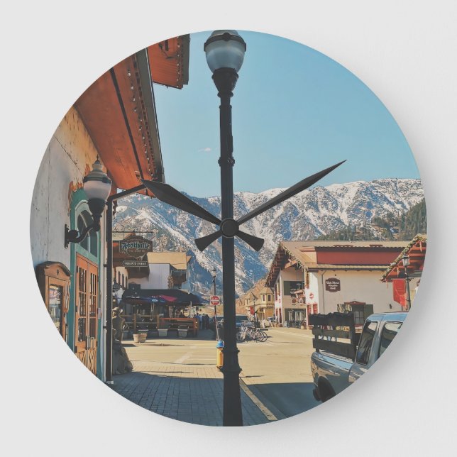 Leavenworth - Washington  Large Clock (Front)