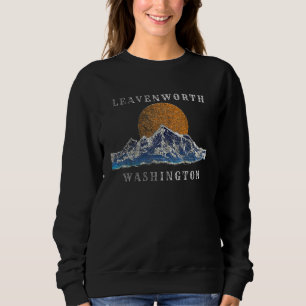Leavenworth Washington Mountain Sunset Scene Sweatshirt