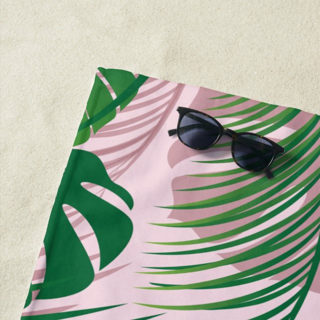 Leaves 1 beach towel (In Situ)