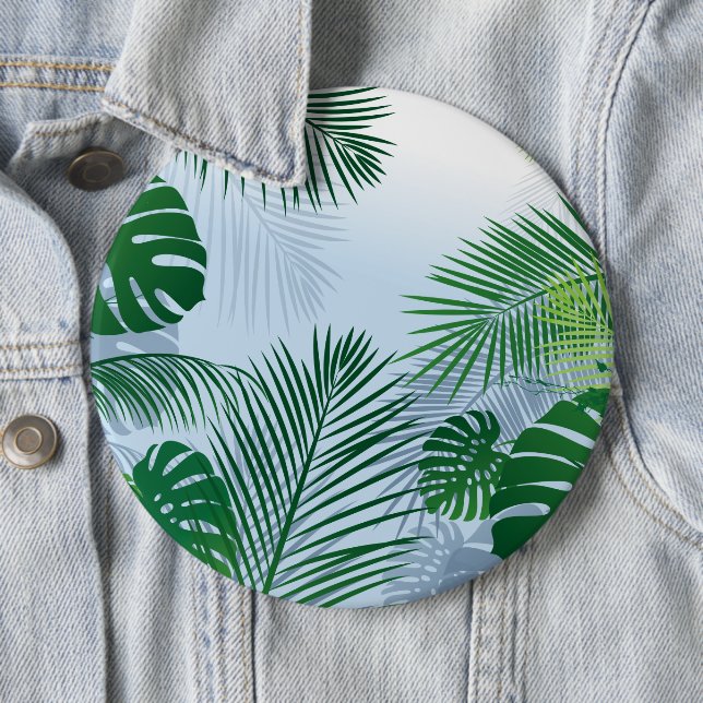 Leaves 3 6 inch round button (In Situ)
