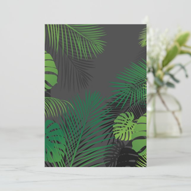 Leaves 5 thank you card (Standing Front)